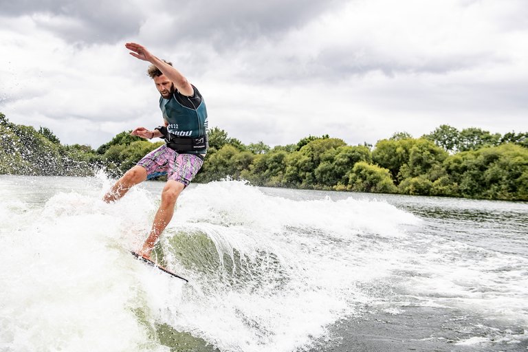 Matt Crowhurst at the 2022 Malibu Boats UK Wakeboard And Wakesurf Nationals
